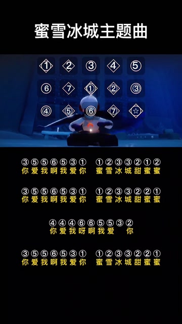 【光遇琴谱】《蜜雪冰城主题曲》你爱我啊你爱我,蜜雪冰城甜蜜蜜!