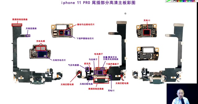 苹果11 pro尾插元器件深度赏析