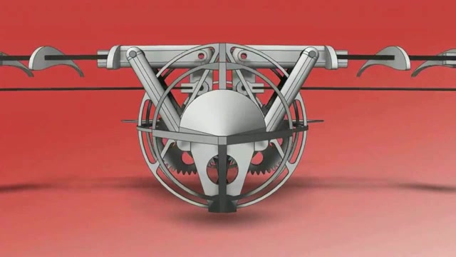 模拟鸟类飞行的机械结构,设计的很是巧妙,体现设计师的技术!