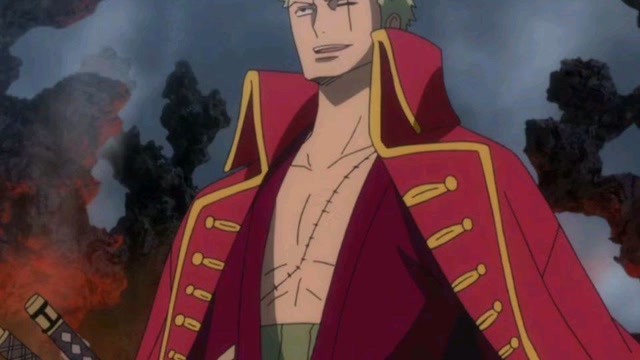 当索隆戴上头巾,就预示着战斗的结束.#动漫