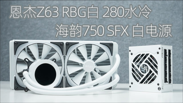 白色新品 恩杰z63 280 rgb白水冷 海韵sfx 750白电源简测