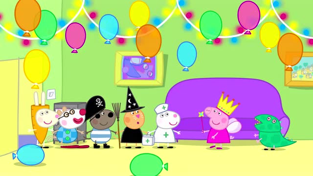 小猪佩奇第1季英文版  化妆舞会fancy dress party