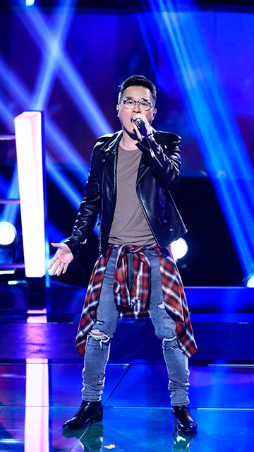 2019中国好声音摇滚奶爸张鹏畅快演绎经典离歌这个版本听得我浑身都在