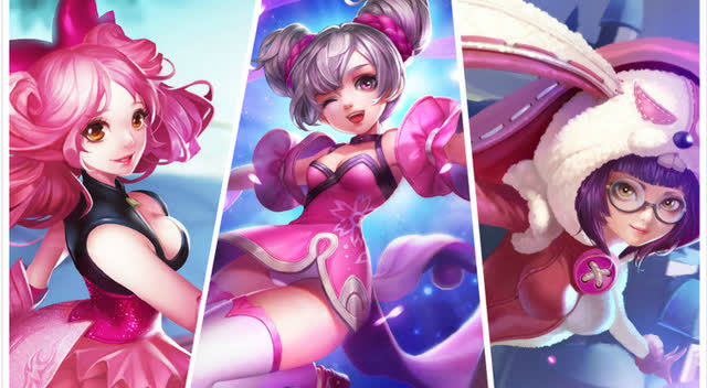 王者荣耀mmd:小乔安琪拉香香三人共舞 制服在身帅帅哒!