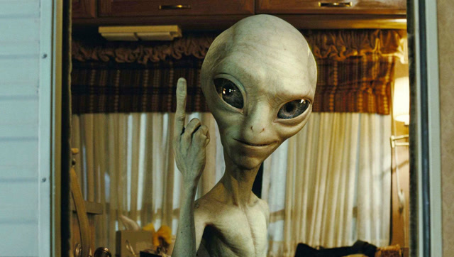 大眼外星人被困神秘51区,6分钟看科幻片《外星人保罗》