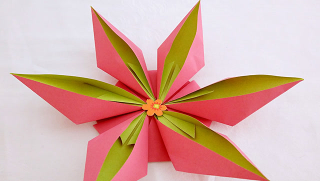 手工折纸之漂亮的小花