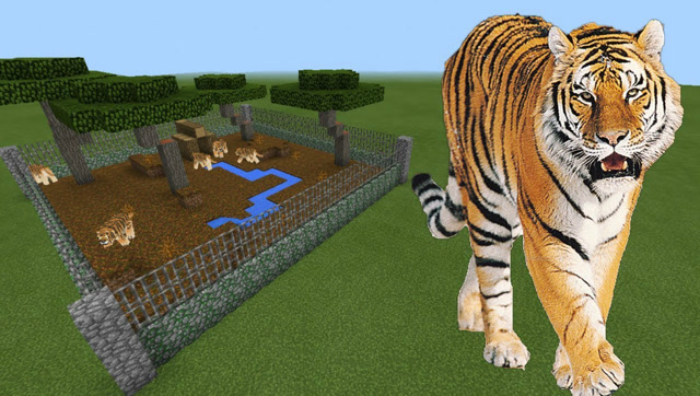 我的世界老虎雕像图片
