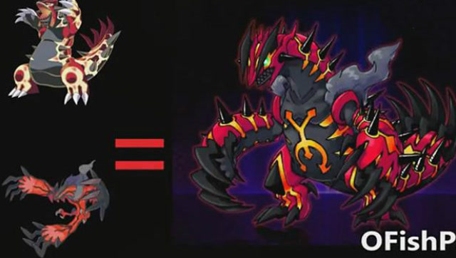 神奇宝贝的合体进化,神兽固拉多合体后,抗衡裂空座mega