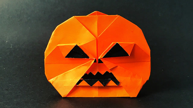 万圣节折纸 好看的南瓜头折纸分享
