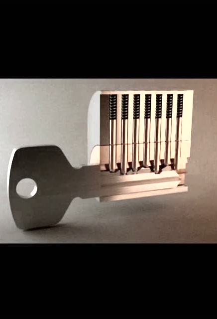 一张图片告诉你钥匙开锁的原理