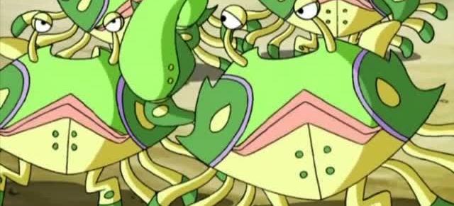 神兵小将:玉玲珑扬言要把螃蟹烤了,螃蟹生气了用蟹钳蛰玉玲珑