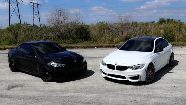 宝马m2与m3直线加速,同样3.0排量提速太快了,结果还是被秒杀了