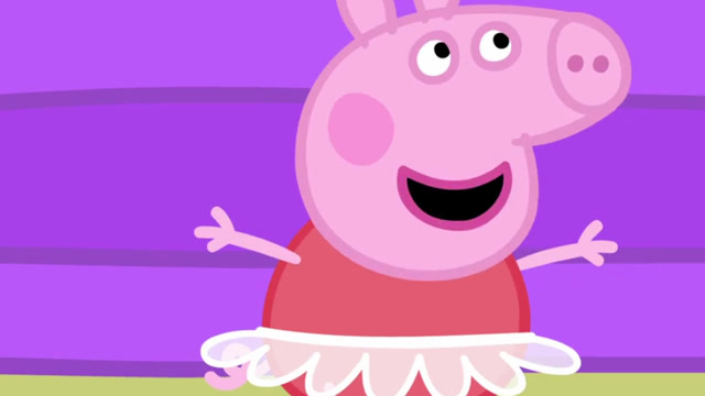 小猪佩奇画画:小猪佩奇在六一儿童节要表演芭蕾舞!