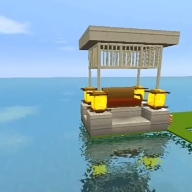 迷你世界:建造一个小亭子