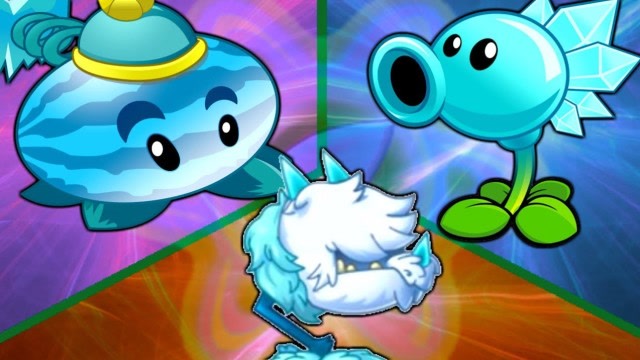 植物大战僵尸2:冰西瓜投手,寒冰豌豆射手vs僵尸博士