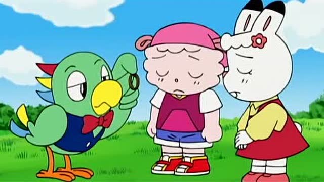 可爱巧虎岛:琪琪和玲玲想做手捧花,于是找河马叔叔要橡皮筋