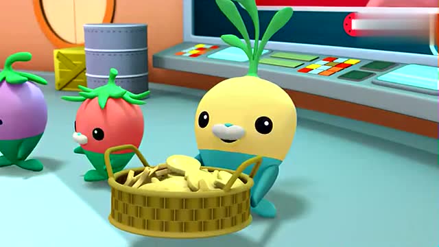 海底小纵队-巴克队长在出任务前能带上植物鱼烤的饼干真是太好了