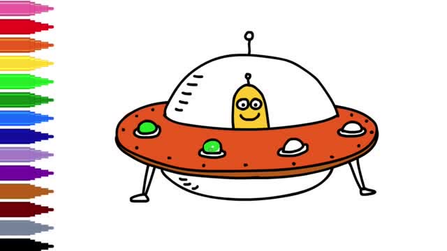 简笔画 如何绘制一个ufo 简单绘图游戏