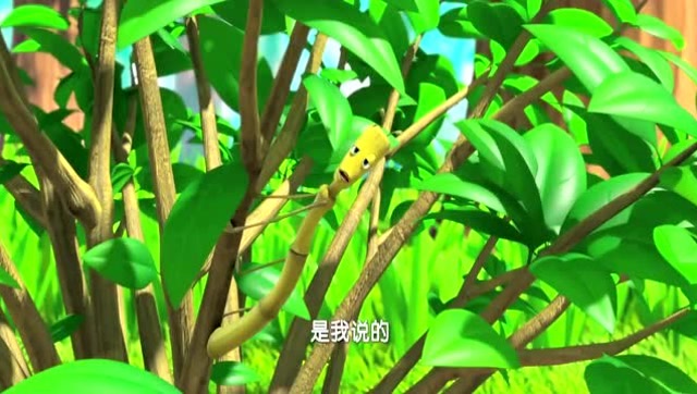 萌鸡小队,调皮的竹节虫跟萌鸡们玩躲猫猫游戏