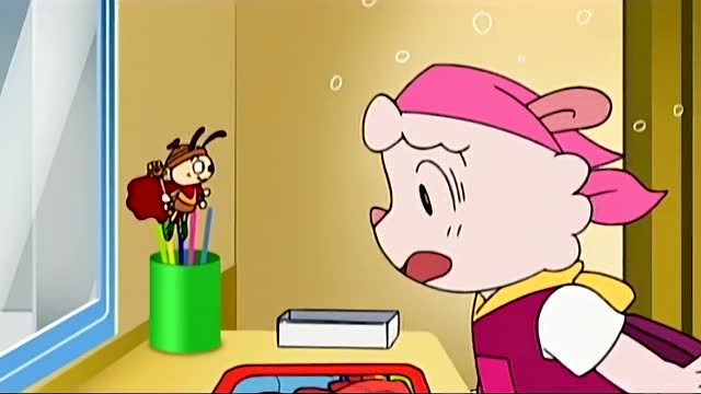 可爱巧虎岛 玲玲真开心,因为开心虫帮她拼好了拼图