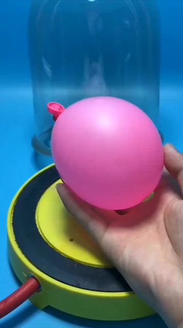 真空气球 越来越大 哈哈