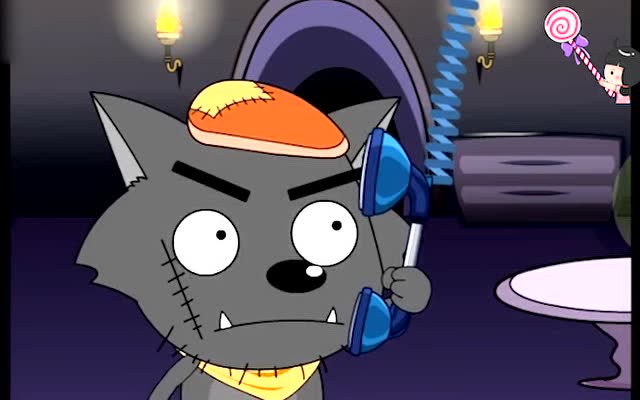 喜羊羊与灰太狼: 黑大帅觉得花洒越来越难用,于是给灰太狼打电话