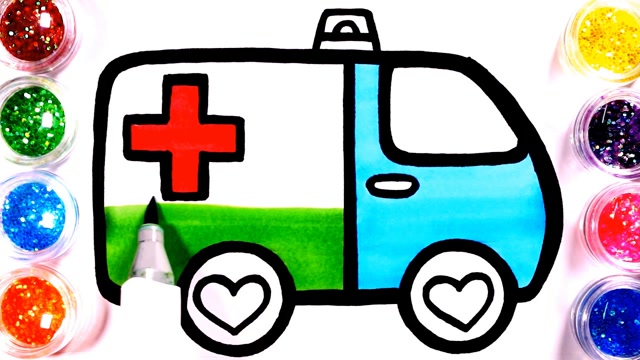 趣味简笔画:画救护车