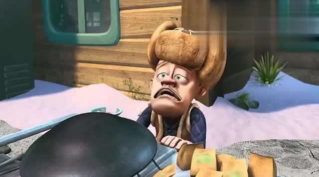 熊出没:光头强跑去卖板栗了没想到生意竟然这么火爆!