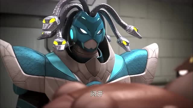 迷你特工队:美杜莎他的眼睛会发出激光把小动物都变成石像