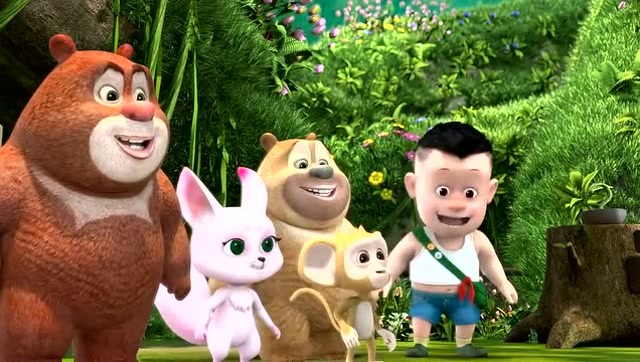 熊熊乐园:幼儿园来了新同学,小月亮觉得捷豆豆的耳朵好奇怪!