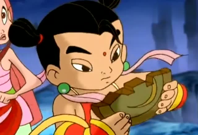 盘古石复合重聚,石矶被哪吒打败了