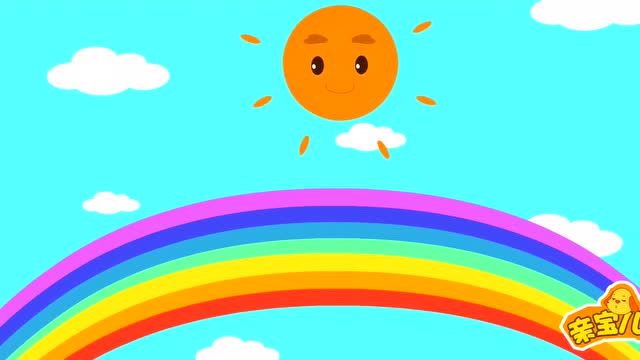亲宝恐龙儿歌画彩虹红橙黄绿青蓝紫小盆友写写画画真热闹