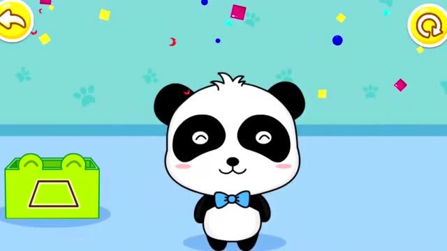 宝宝巴士:奇奇按照形状图形不同,放置在相对应的箱子里