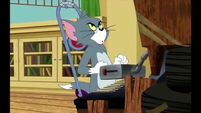 猫和老鼠-汤姆玩游戏机,进入虚拟战斗猫鼠大战