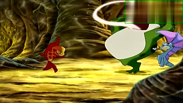 小鲤鱼历险记:三爪金蟾想要对泡泡出手,结果金鳞发光保护了泡泡