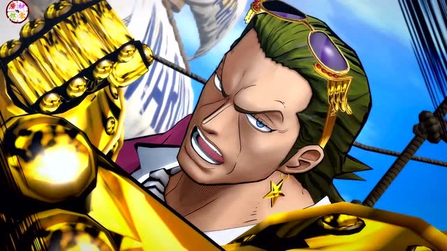 海贼王燃烧之血:特佐罗必杀技演示 漫天都是黄金雨