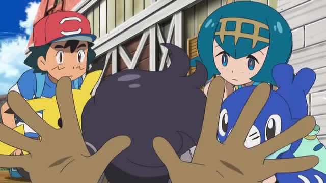 神奇宝贝小智与水莲约会被岛屿女王逮个正着