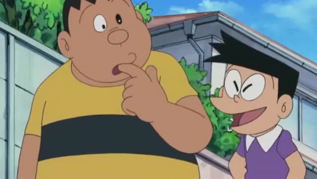 多啦a梦:小夫和胖虎大雄讨论蜗牛,结果大雄和蜗牛赛跑还输了