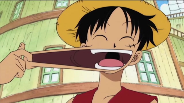 路飞的身体拥有橡皮的质感可以随意拉长