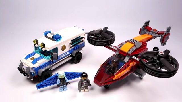 乐高积木城市系列60209 空警追捕钻石大盗