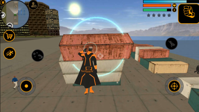 飞天超能英雄:意念超能力真强大,把4节集装箱一起举推起来了