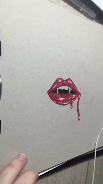 彩铅画,真爱如血