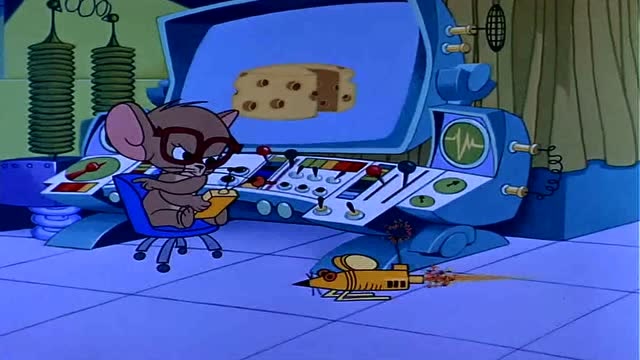 猫和老鼠:杰瑞真是鬼才,偷块蛋糕都操控起了机器老鼠了,高科技啊!