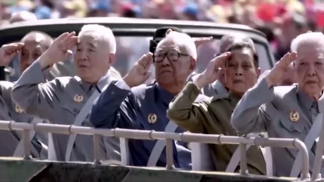 抗战胜利70年大阅兵抗战老兵亮相天安门广场