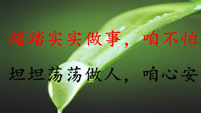 余生,踏踏实实做事,坦坦荡荡做人
