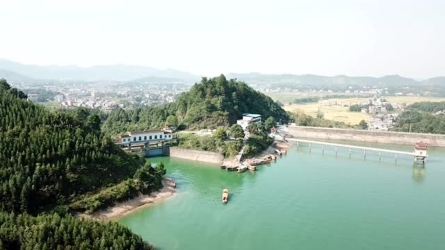 湖南常宁市阳泉水库航拍