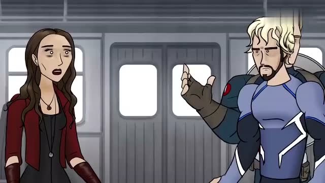 绯红女巫快银想救失事列车,蜘蛛侠,别抢我生意