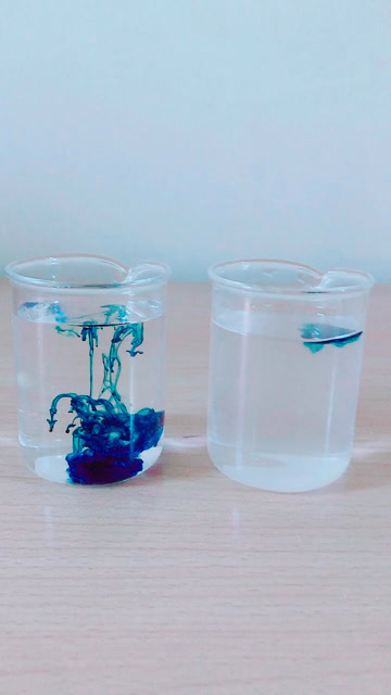 色素在冷水与盐水中的扩散现象不一样这是为什么呢