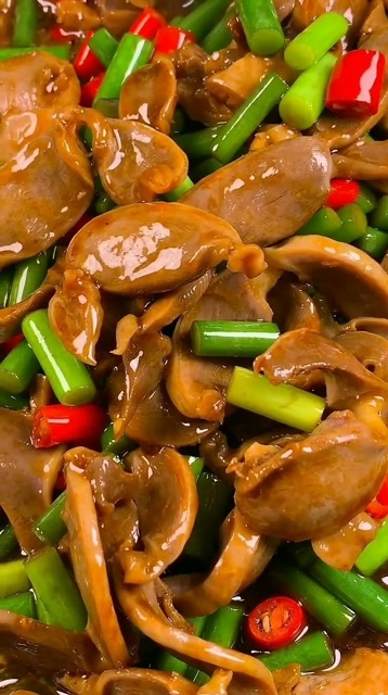 爆炒鸡胗太嫩了真香