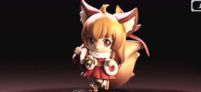 狐小妖迷你手办